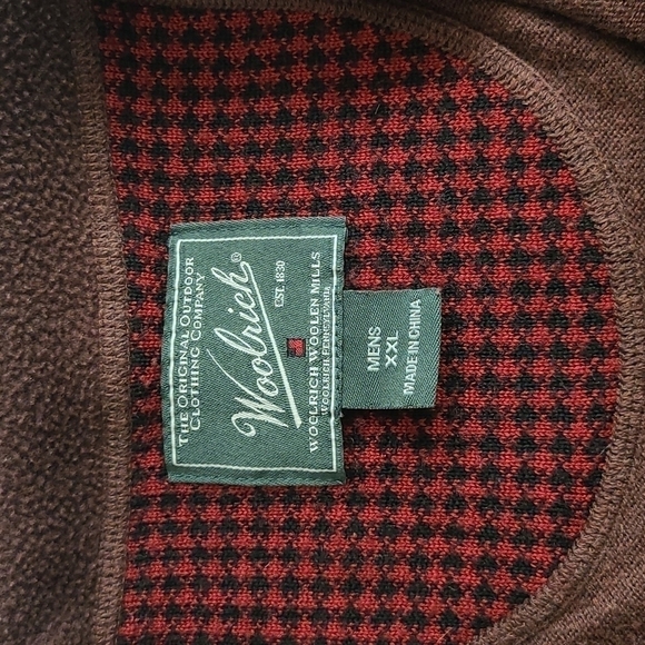 Woolrich brown quarter-Zip pullover sweater - Picture 5 of 7